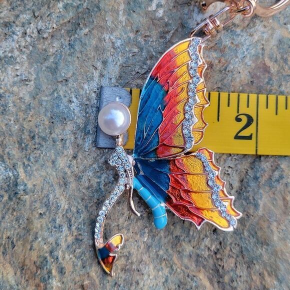 Butterfly Keychain with Door Opener - Picture 10 of 13